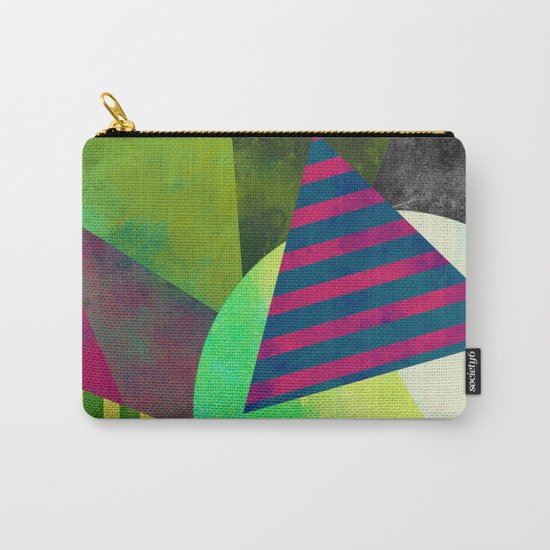 Textured Shapes - Abstract, geometric artwork Carry-All Pouch