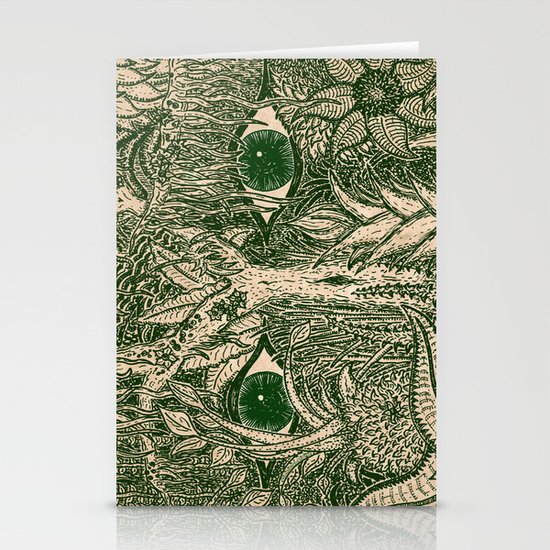 gaia mandala Stationery Cards