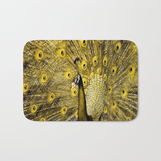 yellow art Bath Mat