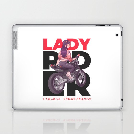 Lady Rider Laptop & iPad Skin