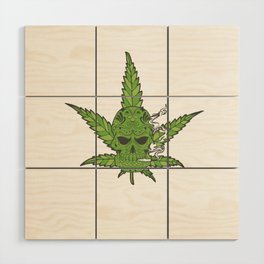 Cannabis Skull #2 Wood Wall Art