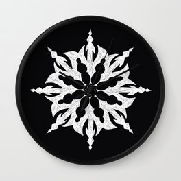 Medieval Babe Snowflake Wall Clock