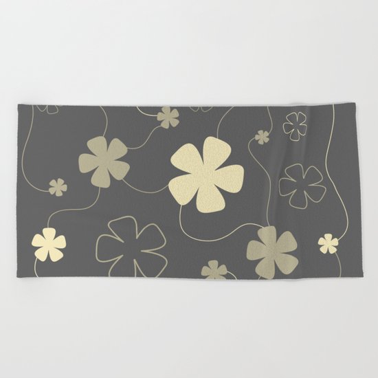 Flower fantasy Beach Towel