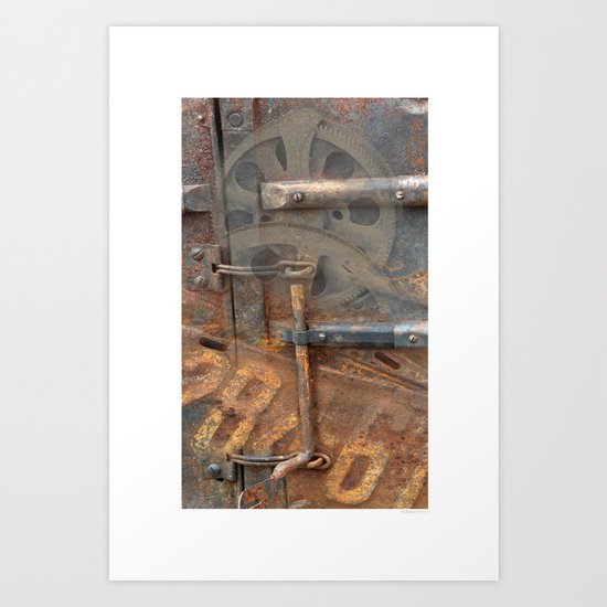 Rusty Stuff Montage Art Print