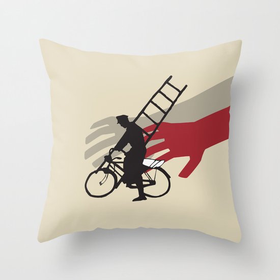 Ladri di biciclette Throw Pillow