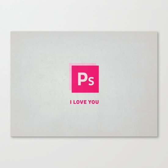 Ps I love you Canvas Print