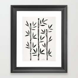 Black Bamboo Framed Art Print
