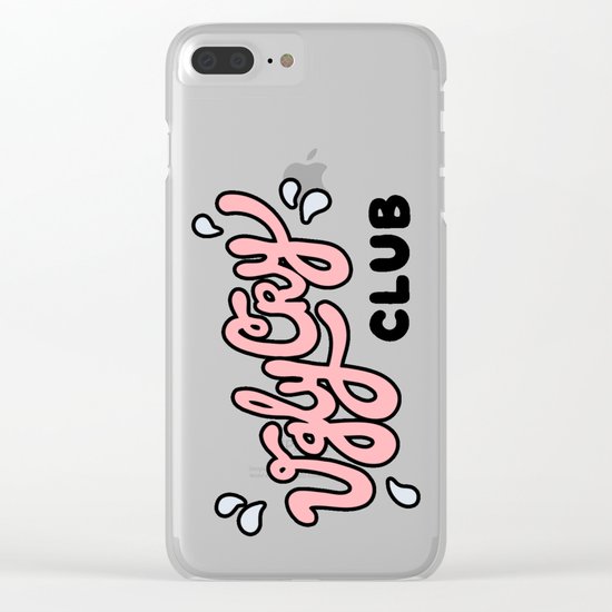 Ugly Cry Club Clear iPhone Case