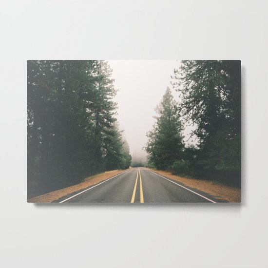 Follow the Road Metal Print