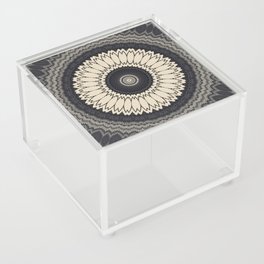 Daisy Gray Mandala Acrylic Box