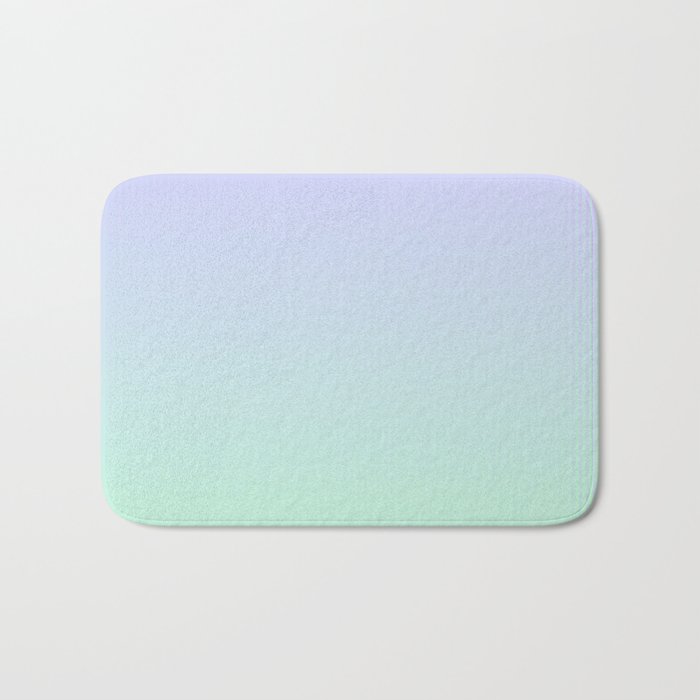 Mint Green and Lavender Ombre - Flipped Bath Mat