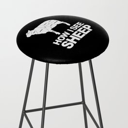 How I See Sheep Wool Bar Stool