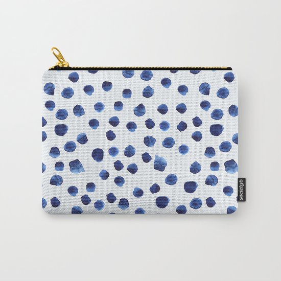 Blue brushstrokes Carry-All Pouch
