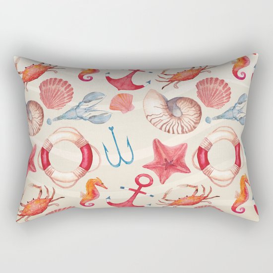 Marine Pattern 04 Rectangular Pillow