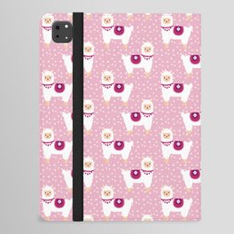 Cute little alpaca iPad Folio Case