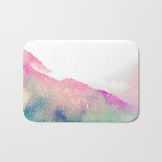 The Mountain of Happy #society6 #buyart #decor Bath Mat