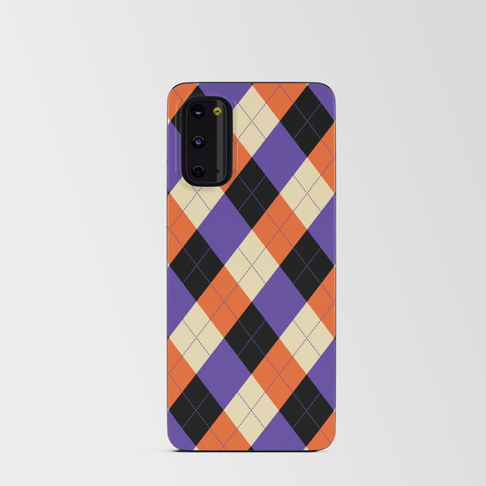 Halloween Argyle Background 04 Android Card Case