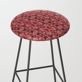 Red Abstract Bar Stool