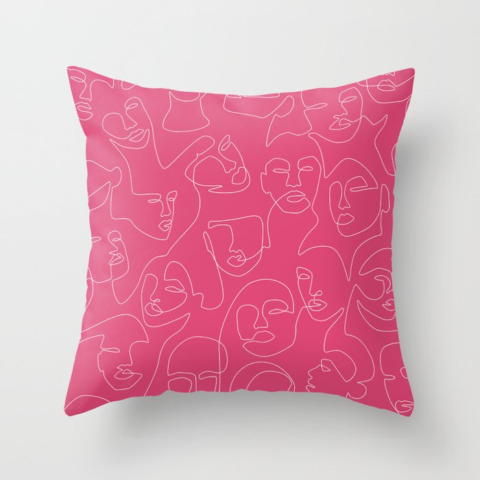 She's Pink Throw Pillow