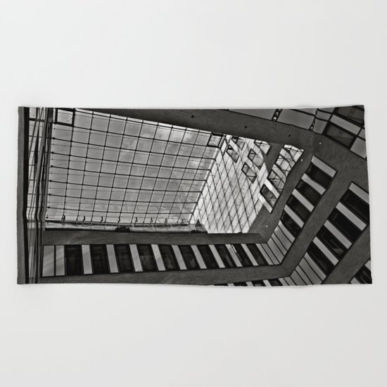 Modern Hamburg office building Beach Towel