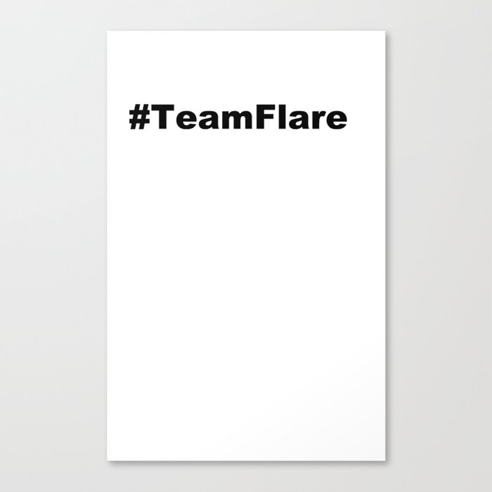 Hashtag Flare Canvas Print