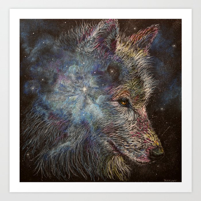 Wolf Nebula Art Print