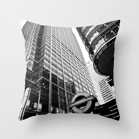 Canary Wharf Throw Pillow