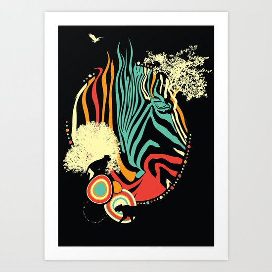 Zebra Art Print