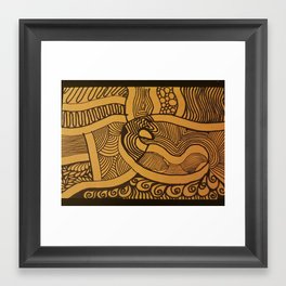 Ribbon Slices and Dices Framed Art Print