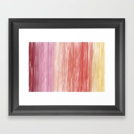 Sherbert Delight Peach Rainbow Framed Art Print