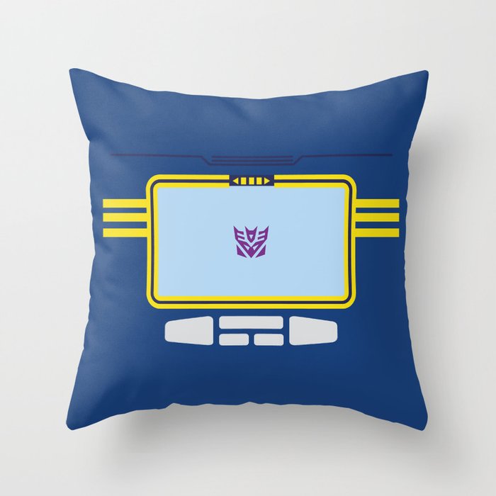 Soundwave Transformers Minimalist Throw Pillow
