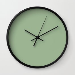 Solid Color SAGE GREEN  Wall Clock