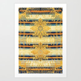 Saffron & Azure Art Print