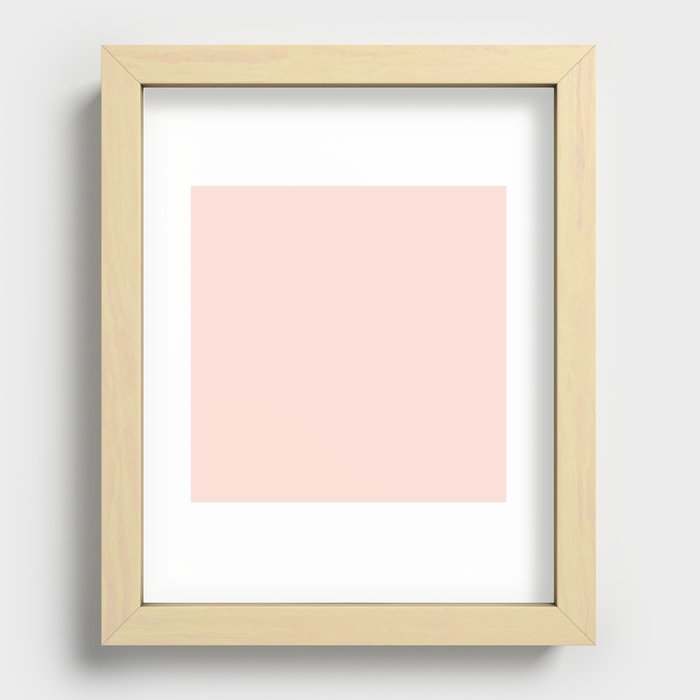 Pink Champagne Recessed Framed Print