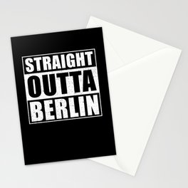 Straight Outta Berlin Stationery Card