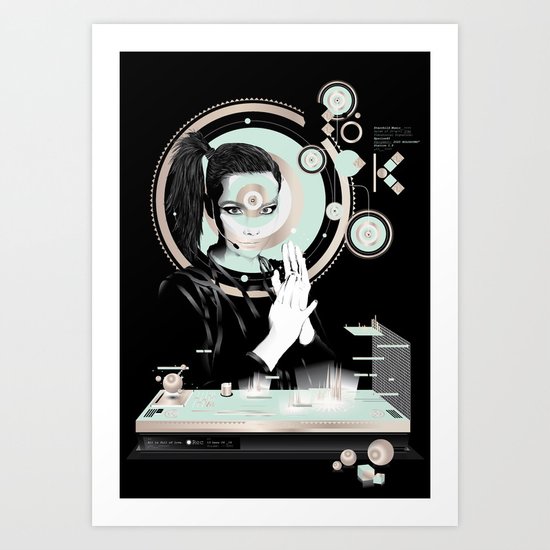 Björk Holosoundstation - B Art Print