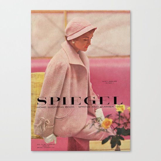 1954 Spring/Summer Catalog Cover Canvas Print