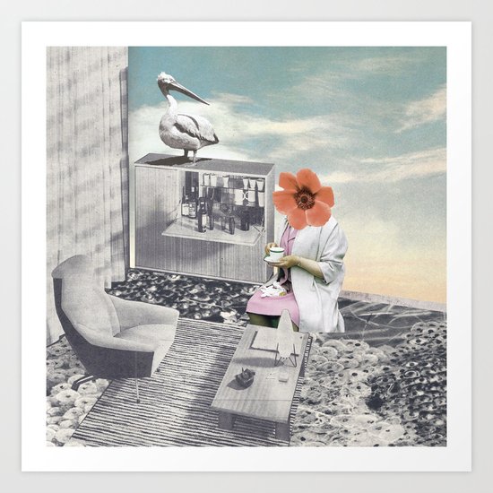 L'heure du thé Art Print