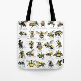 Montana Bee Chart Tote Bag
