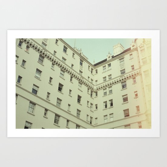 Vintage San Francisco Architecture (Film) Art Print