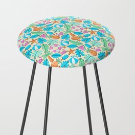 A summer at the beach Counter Stool