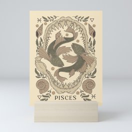 Pisces, The Fishes Mini Art Print