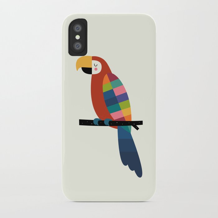 Rainbow Parrot iPhone Case by andywestface | Society6