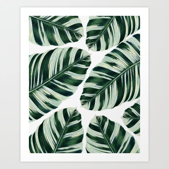 Tropical Foliage #society6 #buyart #decor Art Print