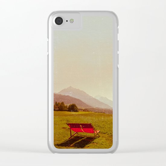 Vintage Holiday Clear iPhone Case