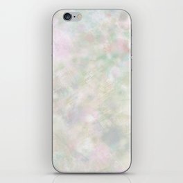 Pastel green nature soft wet  iPhone Skin