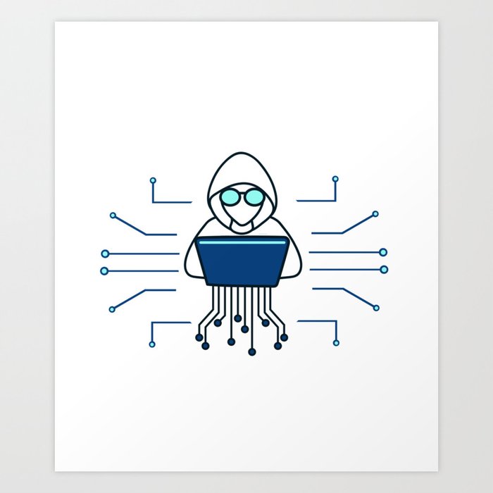 Ethical Hacker Certified Computer Hacking Password Art Print