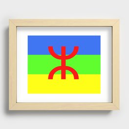 Amazigh flag Recessed Framed Print