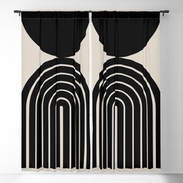 Mara - Mid Century Modern Abstract Art Blackout Curtain