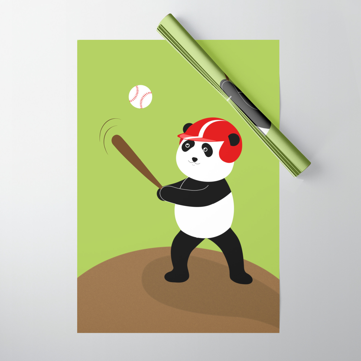 baseball wrapping paper